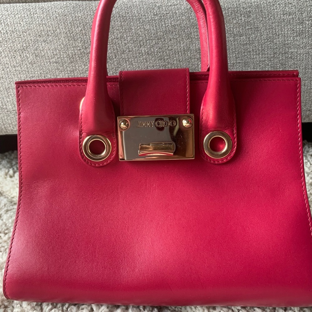 Pink Jimmy Choo purse